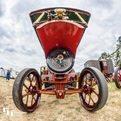 Traction Engine - Burrell Showmans Road Locomotive 3669, extreme fisheye view